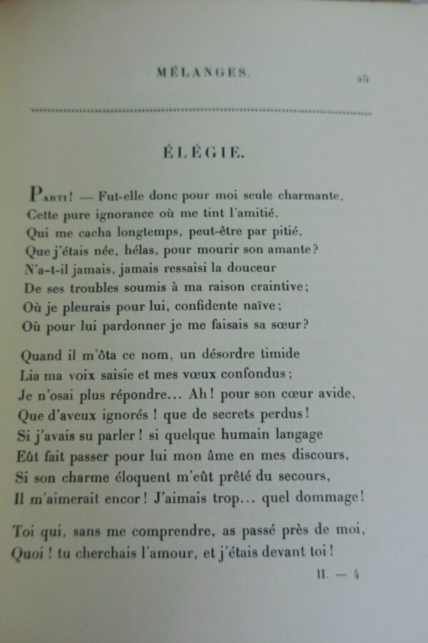 DESBORDES VALMORE, Marcelline Poésies complètes de Marceline 1932 – Image 6