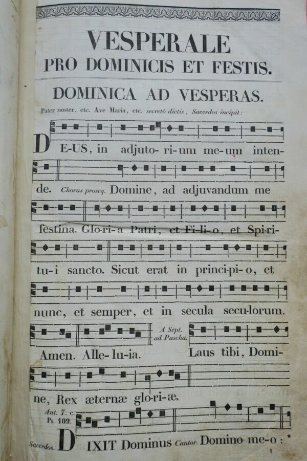 Epitome antiphonarii seu vesperale Romanum 1845 – Image 8