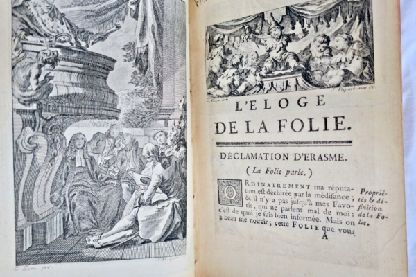 Erasme L'Eloge de la folie 1757