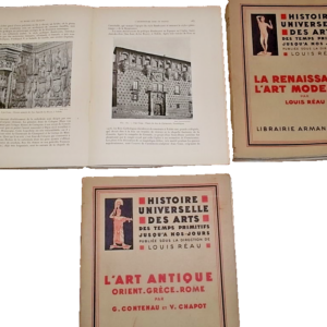 HISTOIRE UNIVERSELLE DES ARTS  3 volumes REAU