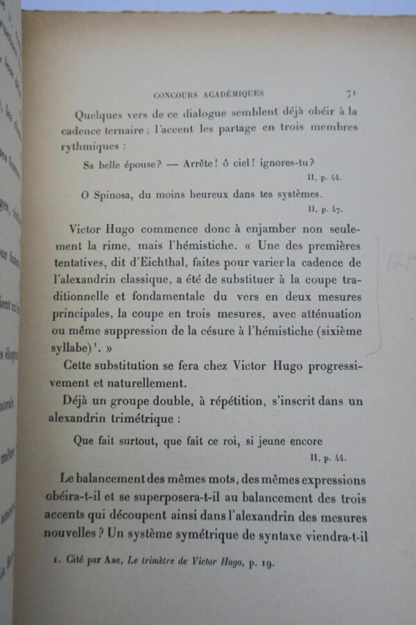 HUGO RYTHMES DANS L'ALEXANDRIN DE VICTOR HUGO 1929 – Image 5