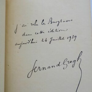 HUGO, Victor Les Burgraves, trilogie 1843 EO