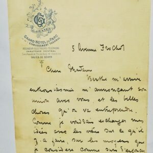 Henry Bataille belle & longue lettre autographe signée