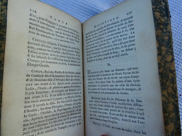 Horace Dictionnaire alphabétique de tous les noms propres.. Horace 1756 – Image 4