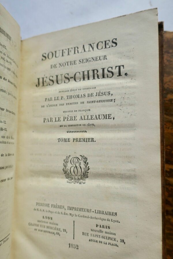 JESUS PERE THOMAS DE, Trad. par LE PERE ALLEAUME SOUFFRANCES DE NOTRE SEIGNEUR – Image 4