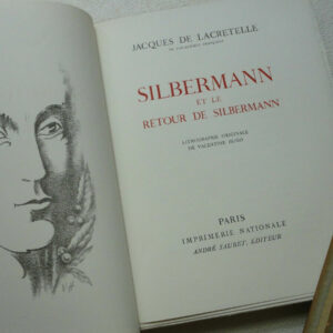 Jacques de Lacretelle Silbermann et le retour de Silbermann illustré par V.Hugo