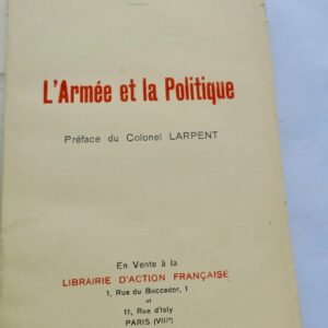 L'ARMEE et la politique VIDEO 1937