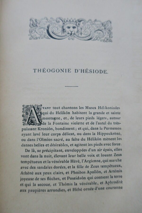 Leconte de Lisle Hésiode Hymnes orphiques Théocrite Bion Moskhos Tyrtée Odes.. – Image 10