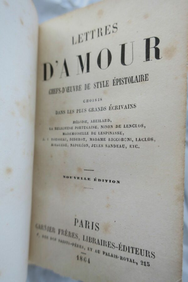 Lettres D'Amour Chefs-d'oeuvre de Style Epistolaire, choisis dans les plus grand – Image 4