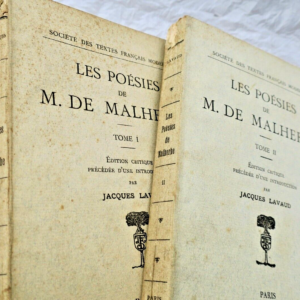 MALHERBE (M. de) poésies de M. de Malherbe