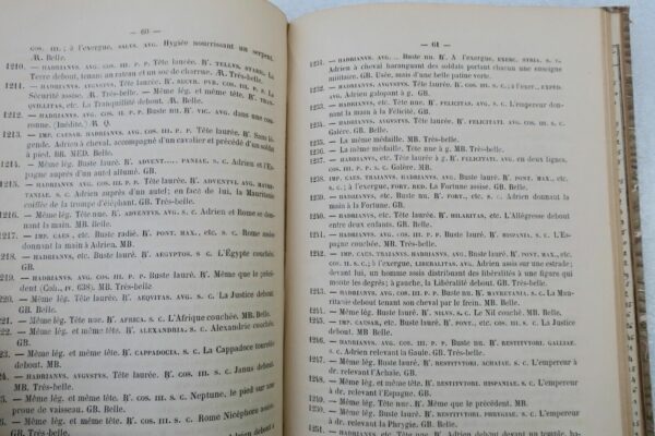Monnaie Catalogue des Médailles Romaines Composant le Cabinet..Fontana 1860 – Image 8