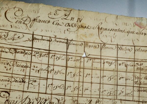 Monnaie tableau du département de la Drome à valence, valeurs des papiers monnai – Image 3