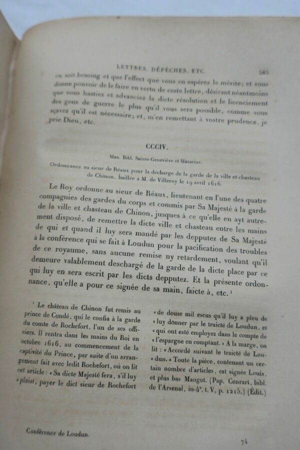 Négociations, Lettres et Pièces relatives à la Conférence de Loudun – Image 9