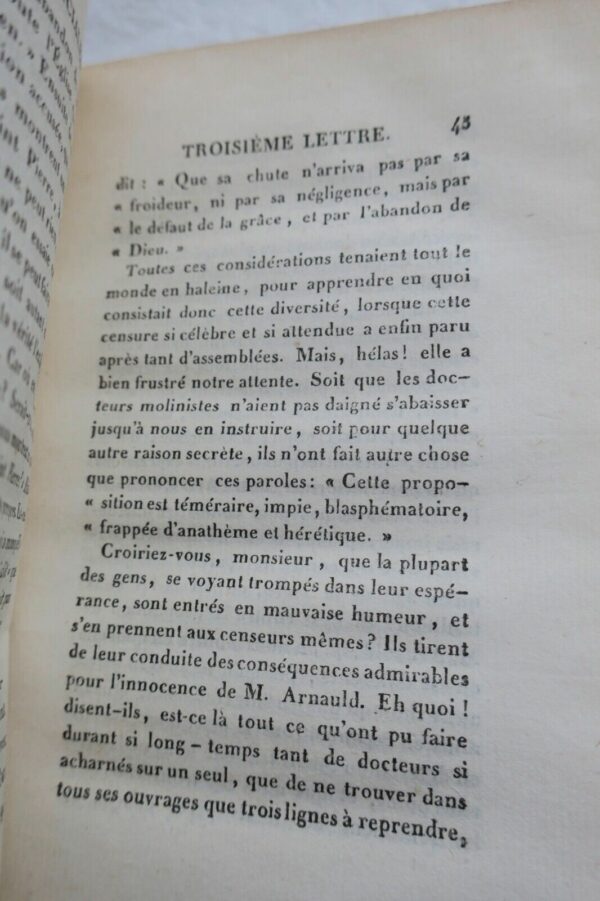 Pascal B. Les provinciales, ou lettres de Louis de Montalte 1820 – Image 7
