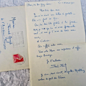 Paul Fort 2 belles lettres autographes manuscrites & signées