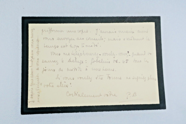 Pierre Brossolette carte autographes signée – Image 3