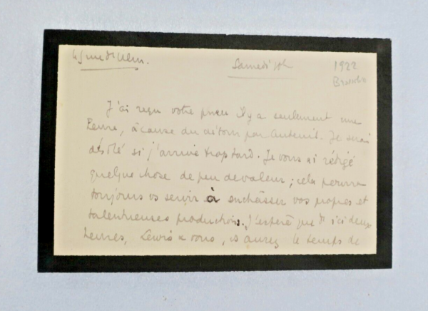 Pierre Brossolette carte autographes signée