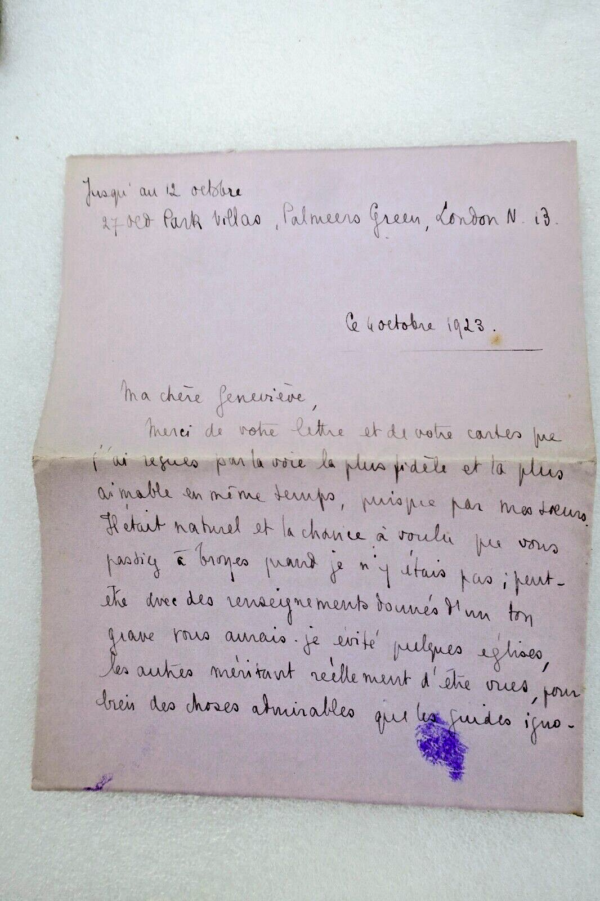 Pierre Brossolette  lettre autographes signée