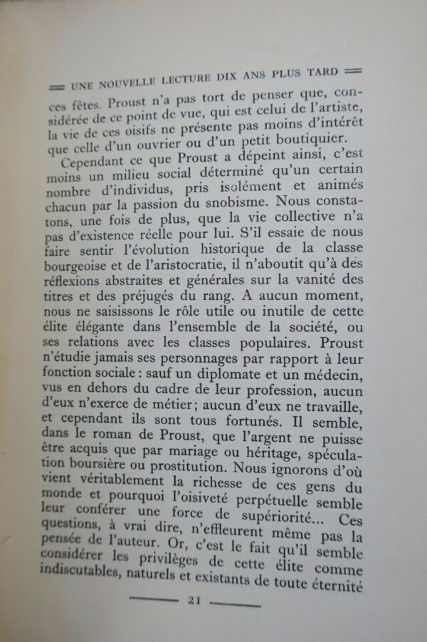 Proust nouvelle lecture de Marcel Proust dix ans plus tard... – Image 9