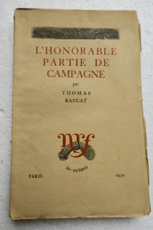 RAUCAT Thomas L'Honorable partie de campagne NRF