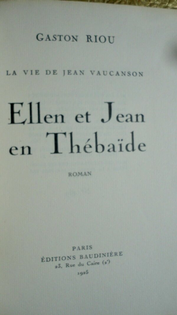 RIOU  Ellen et Jean - La Vie de Jean Vaucanson. eaux fortes de Renefer +.. – Image 5