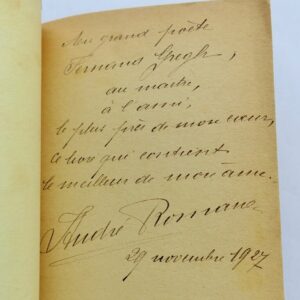 Romane Raisons de vivre + envoi