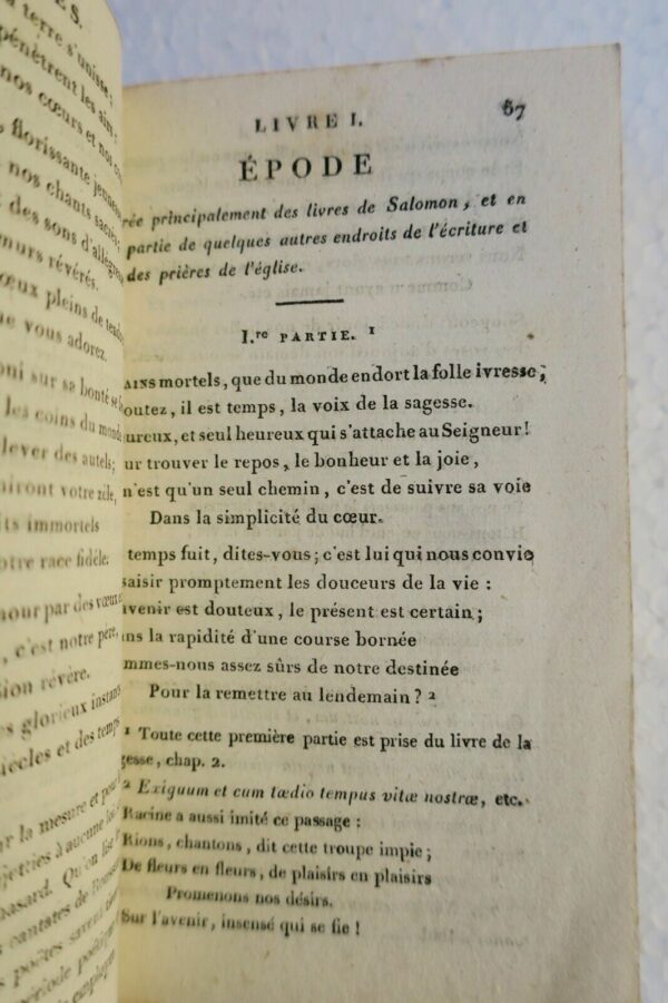 Rousseau Oeuvres Choisies de J. B. Rousseau 1821 – Image 5