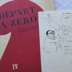 SENNEP DEPART A ZERO (LA NAISSANCE DE LA IV° REPUBLIQUE) + dessin