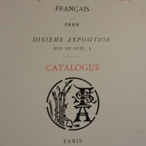 Société d'aquarellistes français.1888, 10 ème exposition.