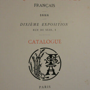Société d'aquarellistes français.1888, 10 ème exposition.