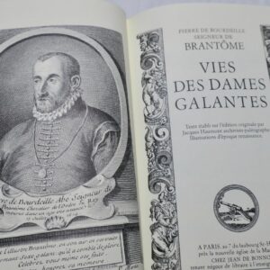 érotique Brantôme Vies des dames galantes