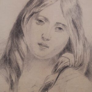 femme époque romantique Dessin, 30 x 41 cm