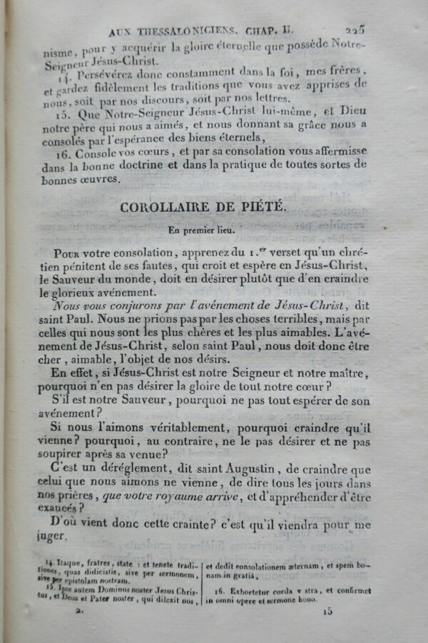 saint Paul  EXPLICATION DES EPITRES DE SAINT PAUL 1833 – Image 7