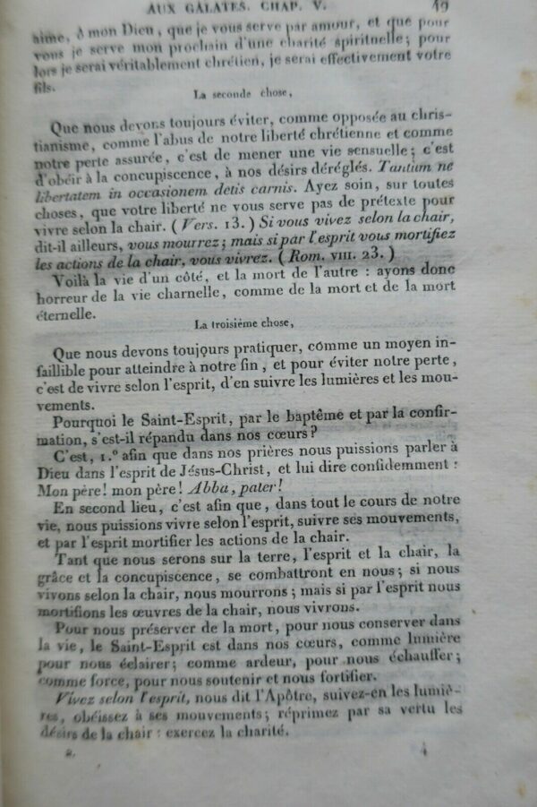 saint Paul  EXPLICATION DES EPITRES DE SAINT PAUL 1833 – Image 8