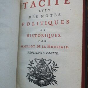 tacite avec des notes politiques et historiques 1716