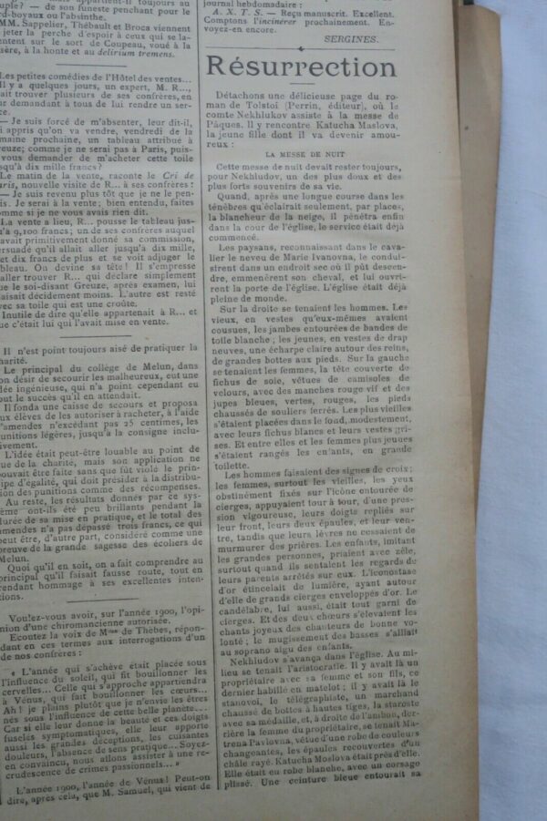 ANNALES POLITIQUES ET LITTERAIRES 1900 1 er semestre – Image 7