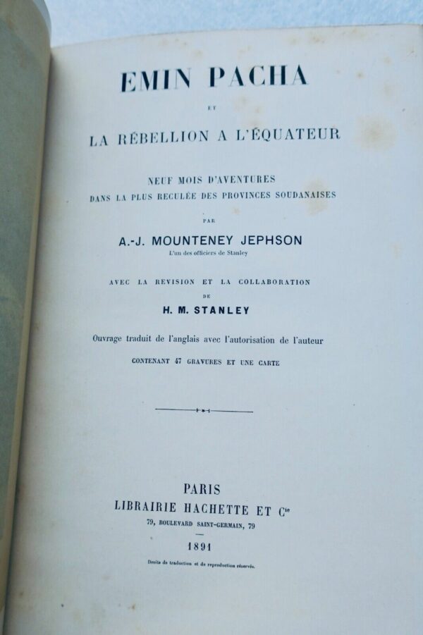 Afrique Mounteney Jephson Emin Pacha et la rébellion à l'équateur 1891 – Image 10