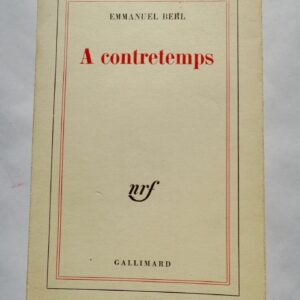 BERL Emmanuel A contretemps