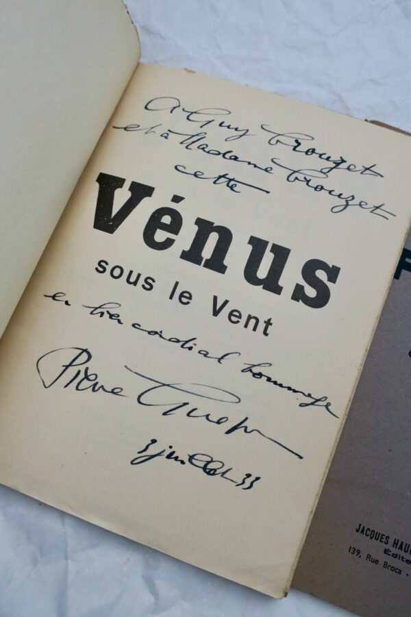 BONHEUR (Gaston) Chemin privé GUEGUEN (Pierre)  Vénus sous le vent DEDICACES – Image 4