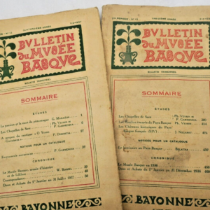 Basque Bulletin du Musée Basque -2me période. - n°12 & 13 1936-37
