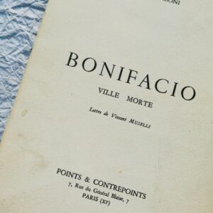 CORSE Paul Barboni - Lettre de Vincent Muselli Bonifacio, Ville morte