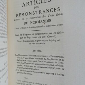 Cahiers des états de Normandie sous les règnes de Louis XIII et de Louis XIV