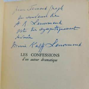 Confessions d'un auteur dramatique + dédicace