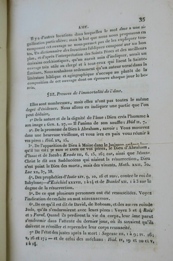 DICTIONNAIRE DE L'ECRITURE SAINTE OU REPERTOIRE ET CONCORDANCE 1848 – Image 8