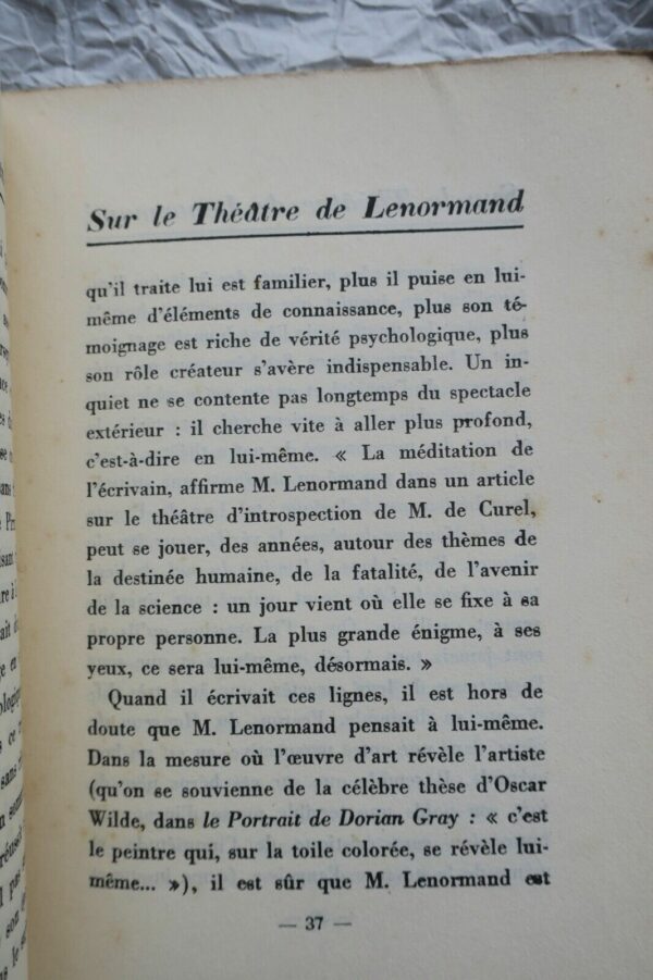 Daniel-Rops  Sur le théatre de H.-R. Lenormand + dédicace – Image 5