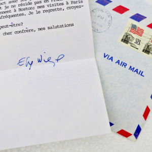 Elie Wiesel La Nuit Les Editions de Minuit + lettre autographe