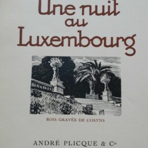 GOURMONT (Remy de) Une nuit au Luxembourg