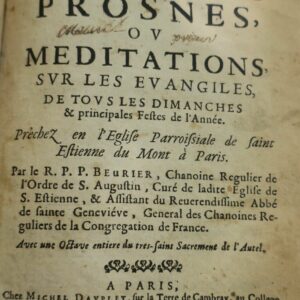 Homelies, prosnes ou méditations sur les Evangiles 1668