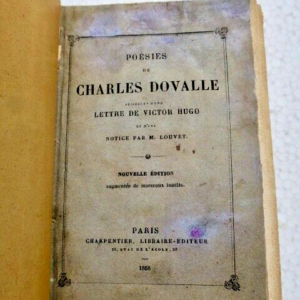 Hugo DOVALLE Poésies de Charles Dovalle 1868