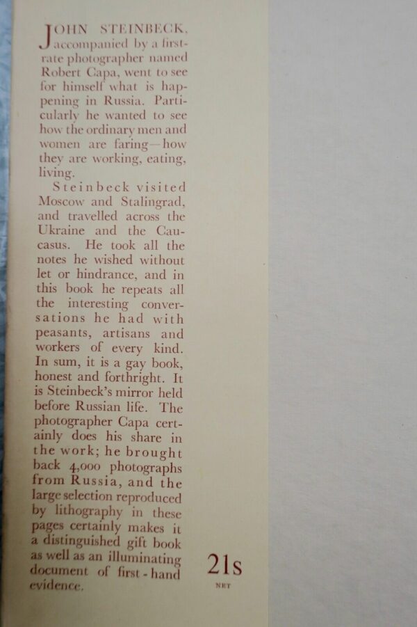 JOHN STEINBECK 1949 A Russian Journal photos CAPA – Image 11